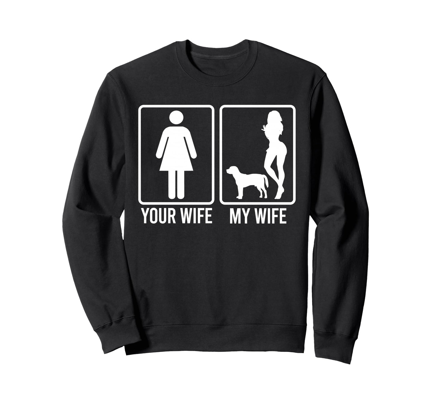 Your Wife My Wife Husband Beagle Sweatshirt - Trendy Graphic for Adults - T-Shirt, Sweatshirt, Hoodie