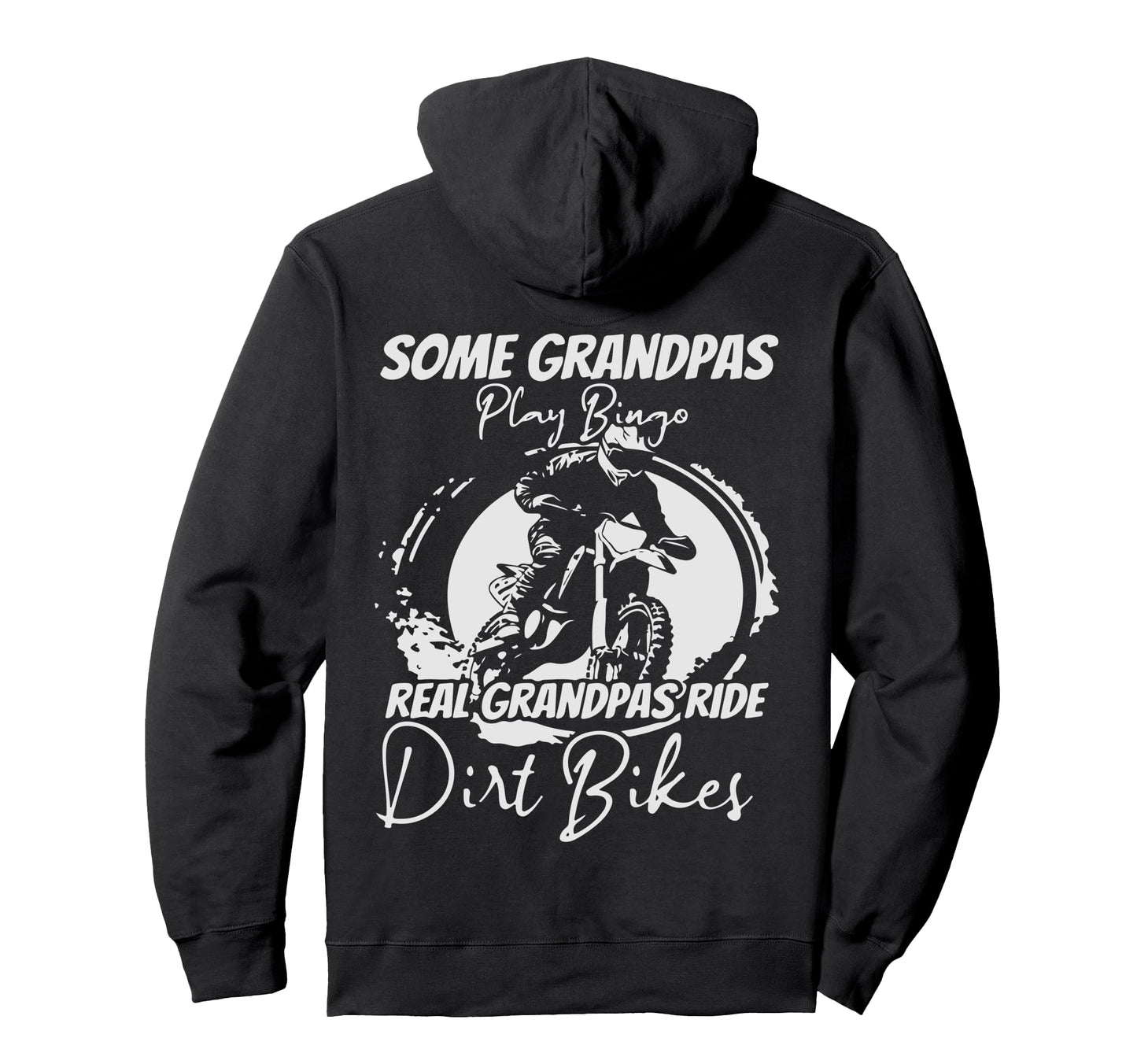 Motocross Enduro Biker Grandpa Racing Hoodie - Minimalist Print Men Women - T-Shirt, Sweatshirt, Hoodie