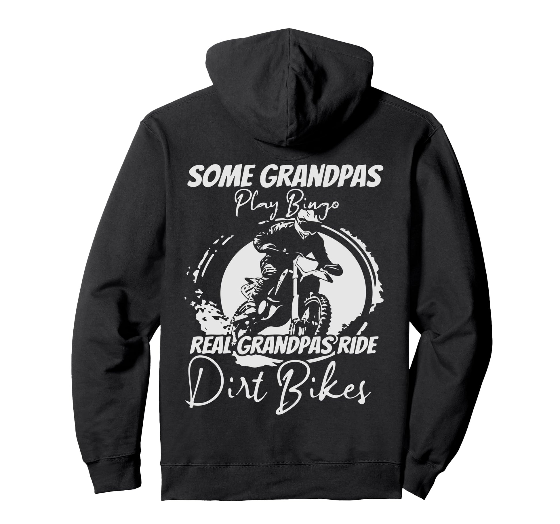 Motocross Enduro Biker Grandpa Racing Hoodie - Minimalist Print Men Women - T-Shirt, Sweatshirt, Hoodie