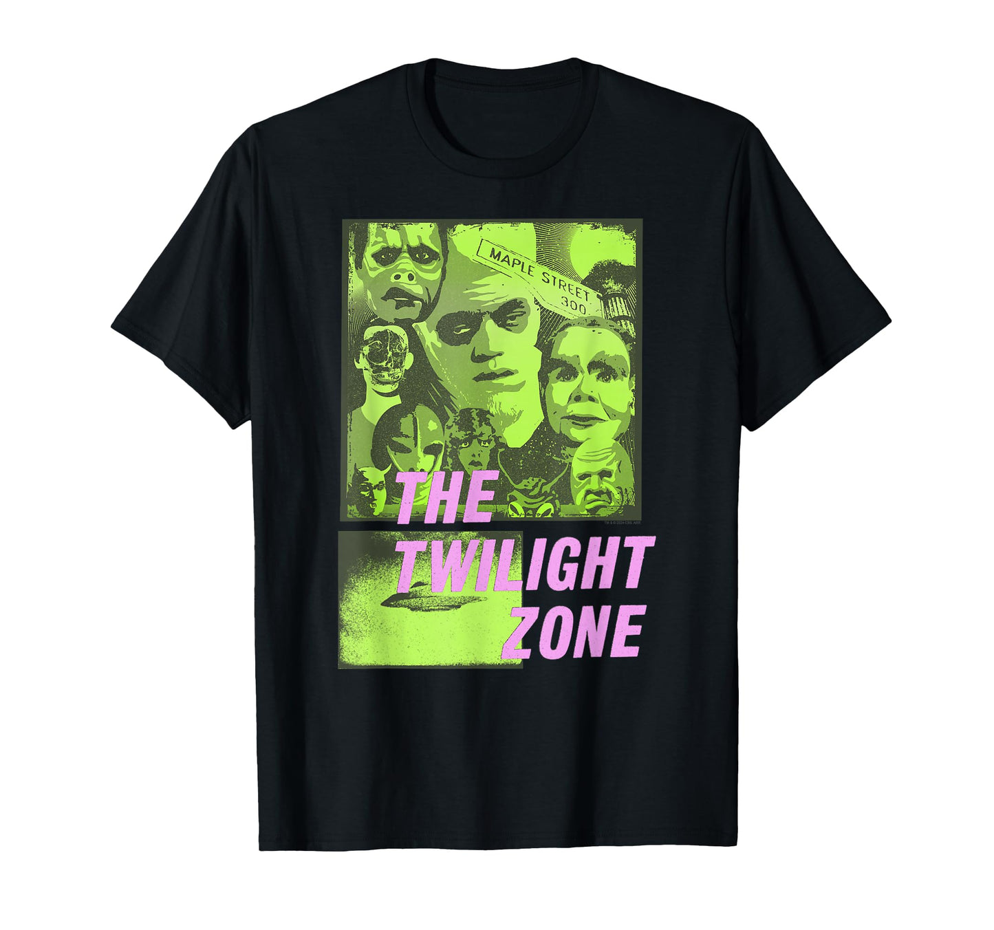 Twilight Zone Pop Art Color Collage Tv T-Shirt - Custom Art Print Unisex - T-Shirt, Sweatshirt, Hoodie