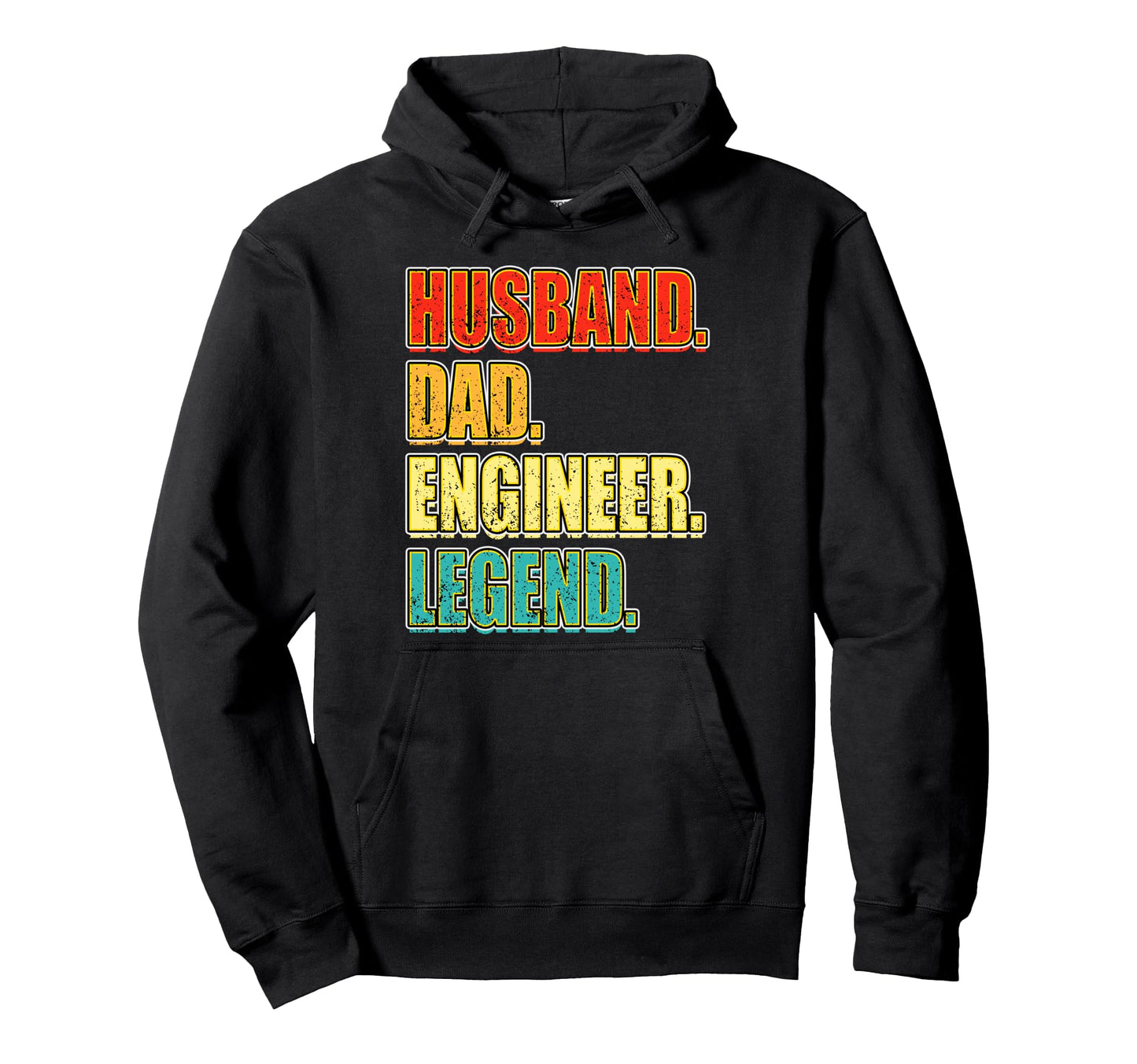 Husband Dad Engineer Legend Fathers Day Hoodie - Custom Art Print Men Women - T-Shirt, Sweatshirt, Hoodie