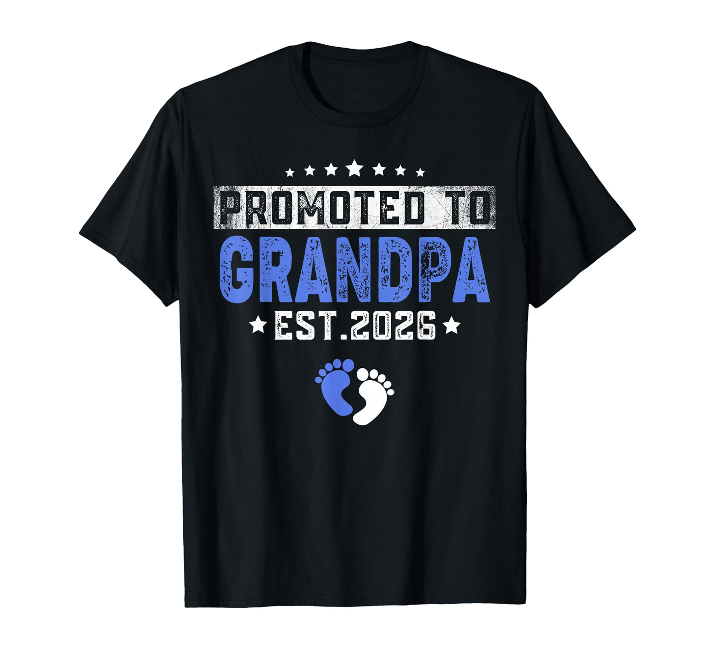 Mens Promoted To Grandpa 2026 Funny T-Shirt - Custom Art Print for Adults - T-Shirt, Sweatshirt, Hoodie