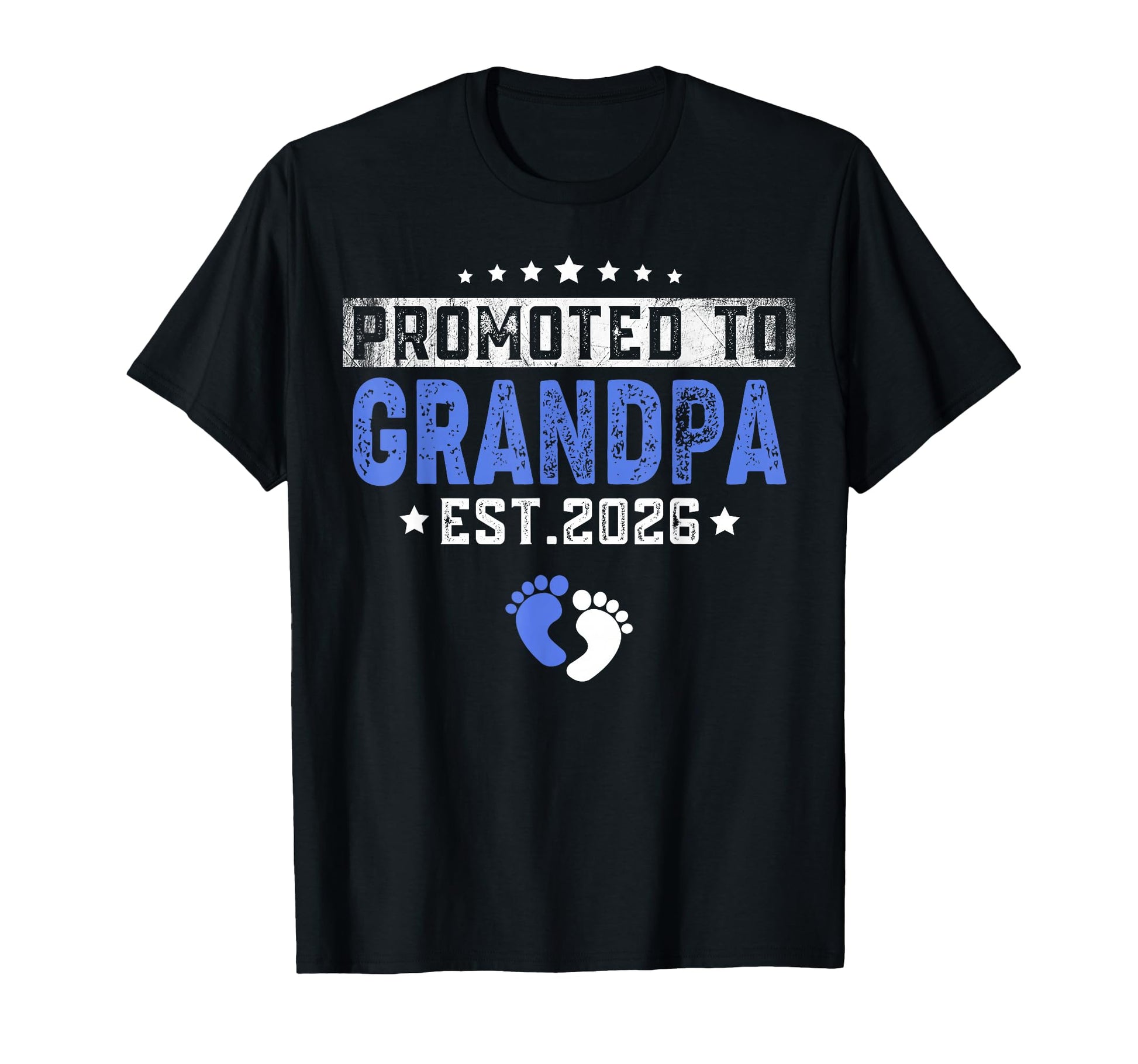 Mens Promoted To Grandpa 2026 Funny T-Shirt - Custom Art Print for Adults - T-Shirt, Sweatshirt, Hoodie
