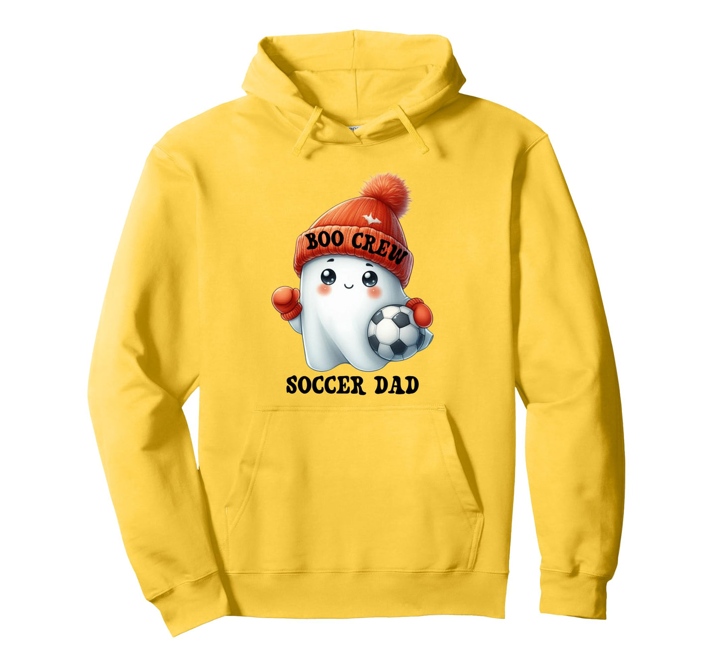 Halloween Soccer Dad Ghost Coffee Boo Hoodie - Unique Graphic for Adults - T-Shirt, Sweatshirt, Hoodie