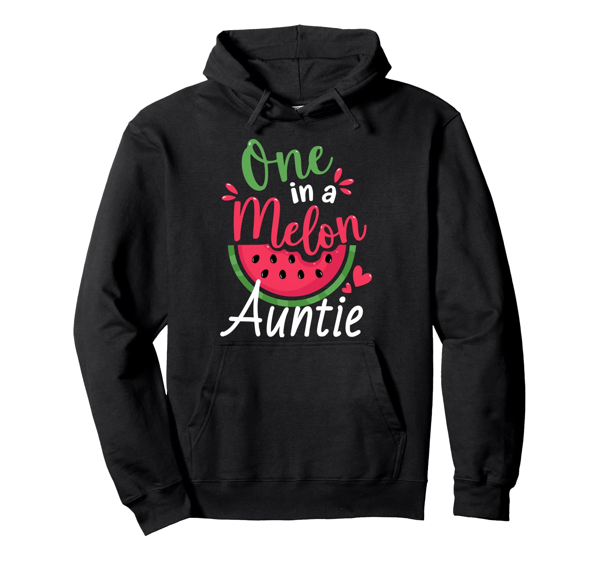 One Melon Auntie 1St Birthday Summer Hoodie - Casual Everyday Wear Unisex - T-Shirt, Sweatshirt, Hoodie