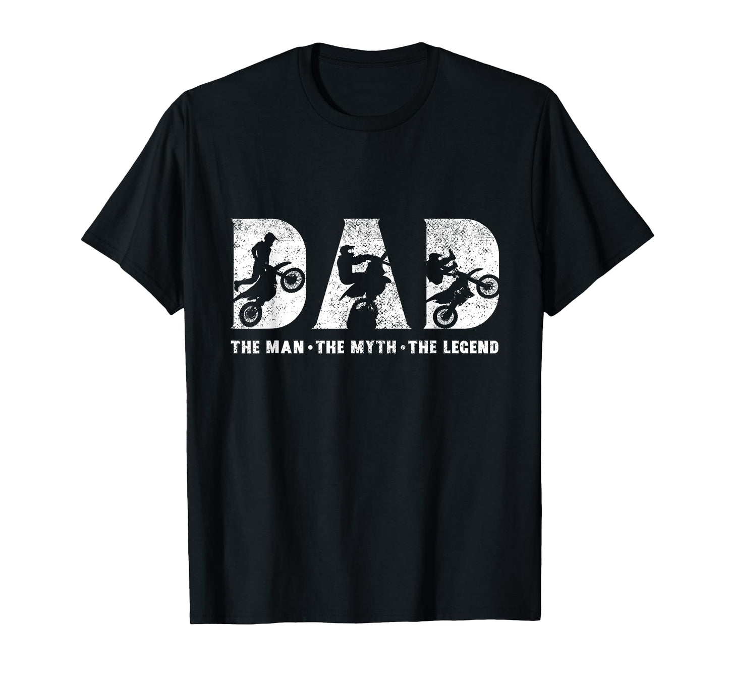 Motocross Dad Myth Legend Fathers Day T-Shirt - Custom Art Print for Adults - T-Shirt, Sweatshirt, Hoodie