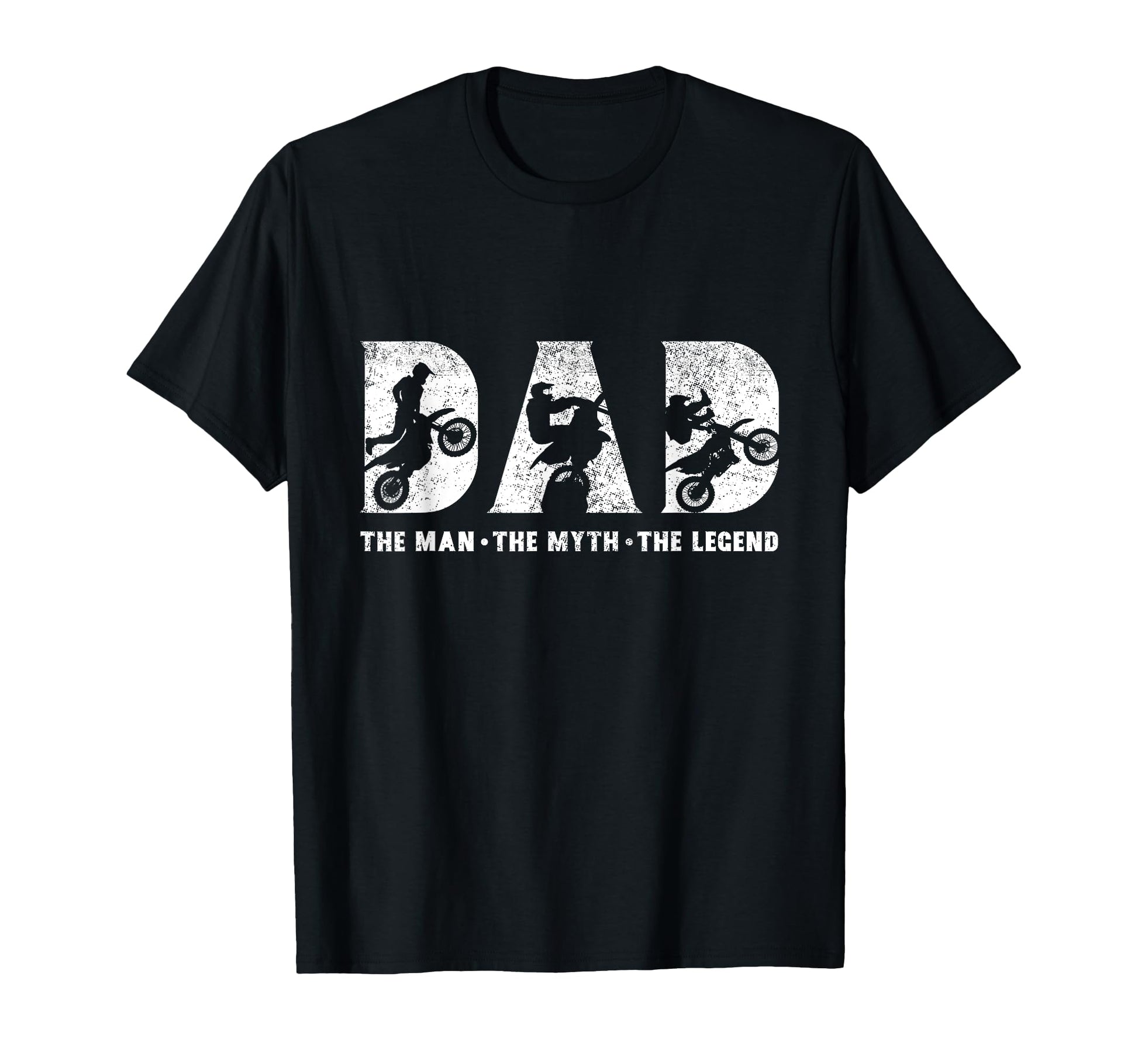 Motocross Dad Myth Legend Fathers Day T-Shirt - Custom Art Print for Adults - T-Shirt, Sweatshirt, Hoodie
