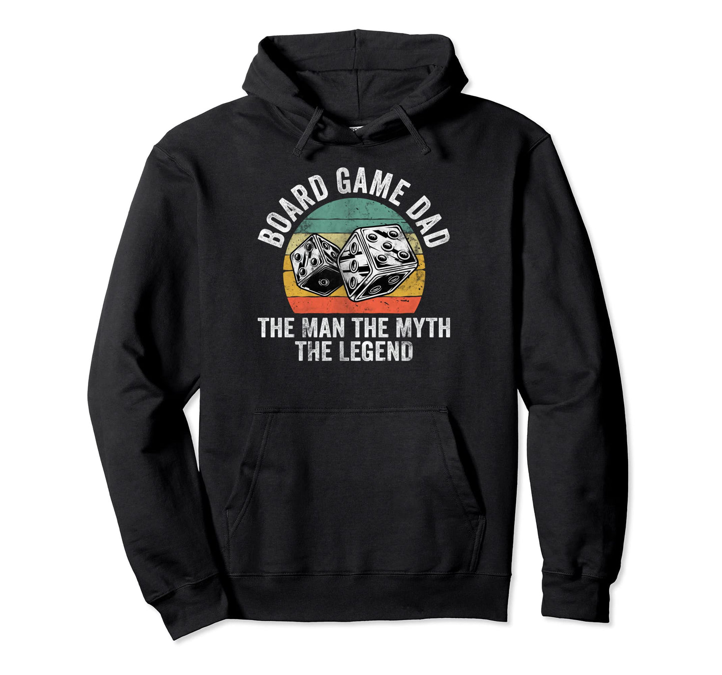 Dad Gamer Board Game Dad Myth Legend Hoodie - Casual Everyday Wear Unisex - T-Shirt, Sweatshirt, Hoodie