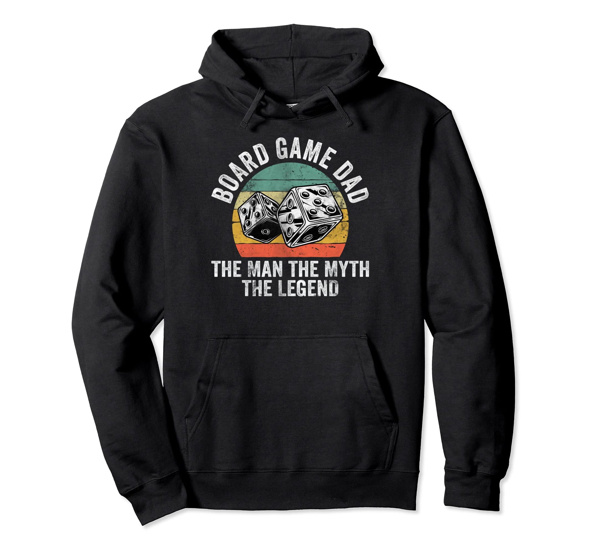 Dad Gamer Board Game Dad Myth Legend Hoodie - Casual Everyday Wear Unisex - T-Shirt, Sweatshirt, Hoodie