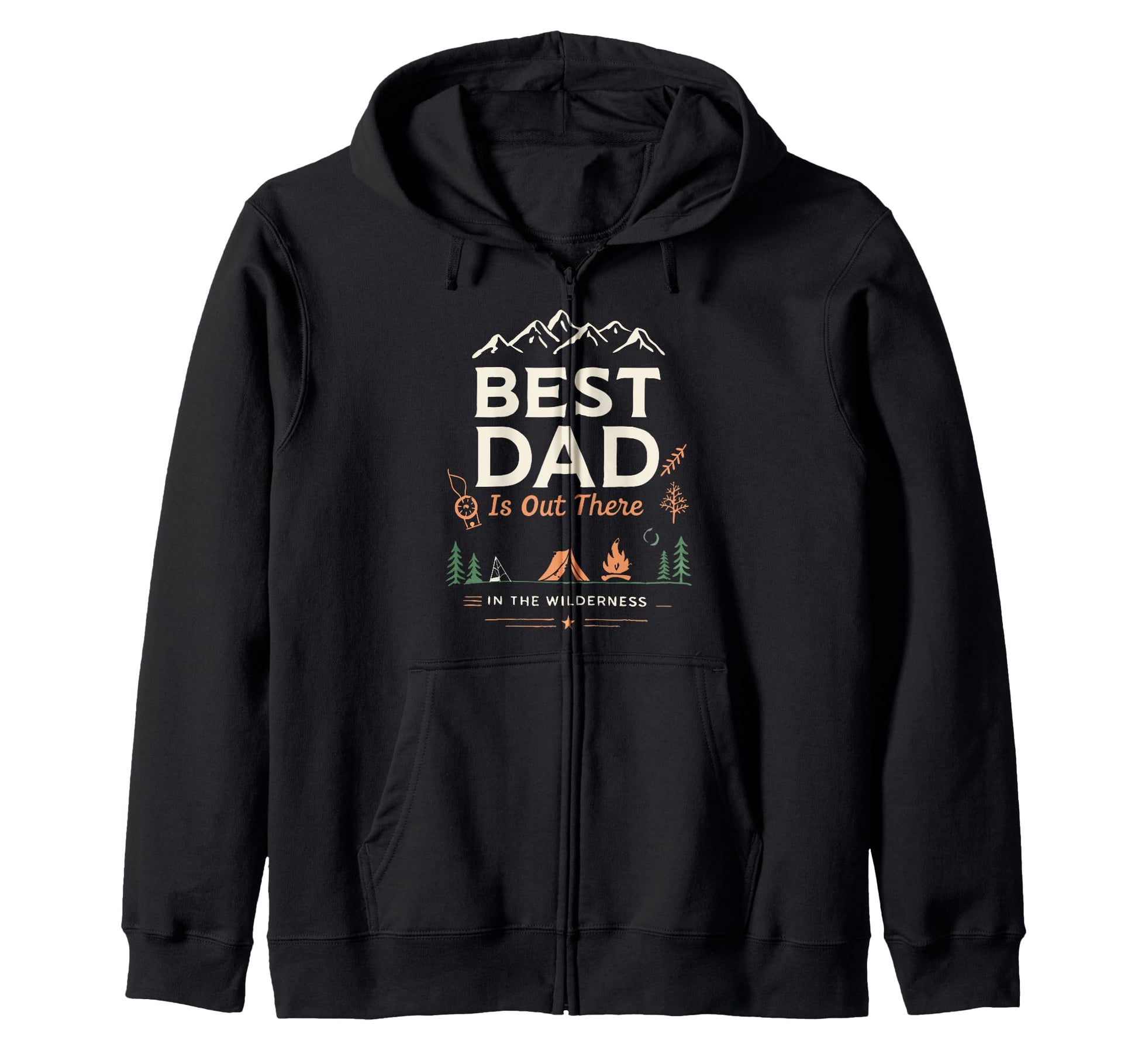 Fathers Day Hiking Camping Dad Hoodie - Custom Art Print Unisex - T-Shirt, Sweatshirt, Hoodie