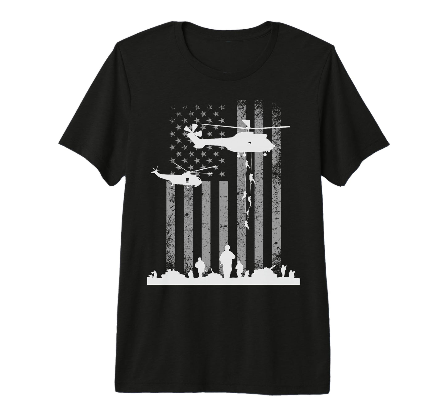 Usa Flag Tees Memorial Day Military T-Shirt - Unique Graphic Unisex - T-Shirt, Sweatshirt, Hoodie