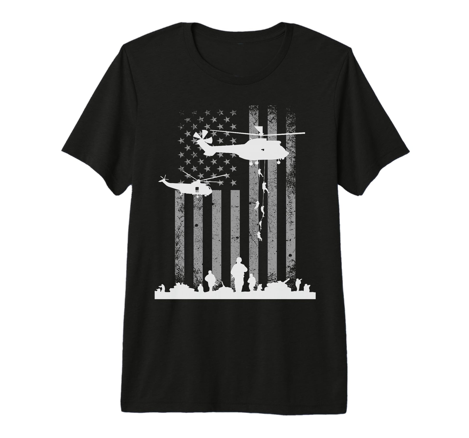 Usa Flag Tees Memorial Day Military T-Shirt - Unique Graphic Unisex - T-Shirt, Sweatshirt, Hoodie