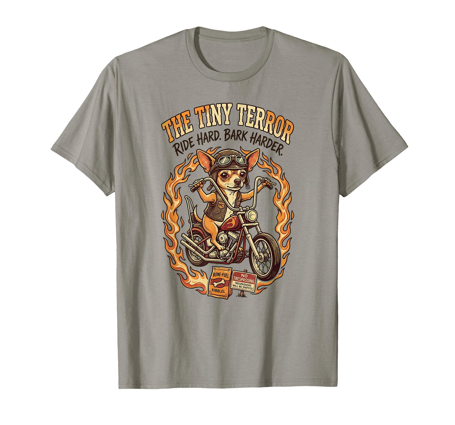 Funny Chihuahua Dog Riding Motorcycle T-Shirt - Graphic Print Men Women - T-Shirt, Sweatshirt, Hoodie