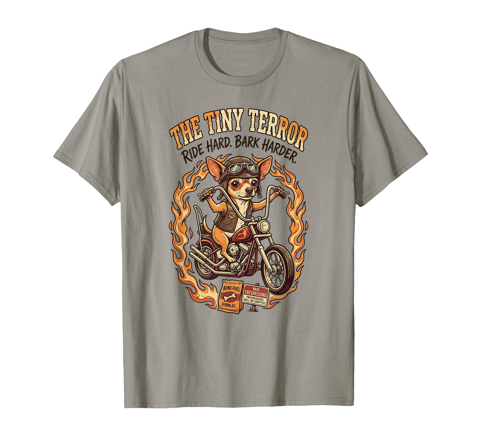Funny Chihuahua Dog Riding Motorcycle T-Shirt - Graphic Print Men Women - T-Shirt, Sweatshirt, Hoodie