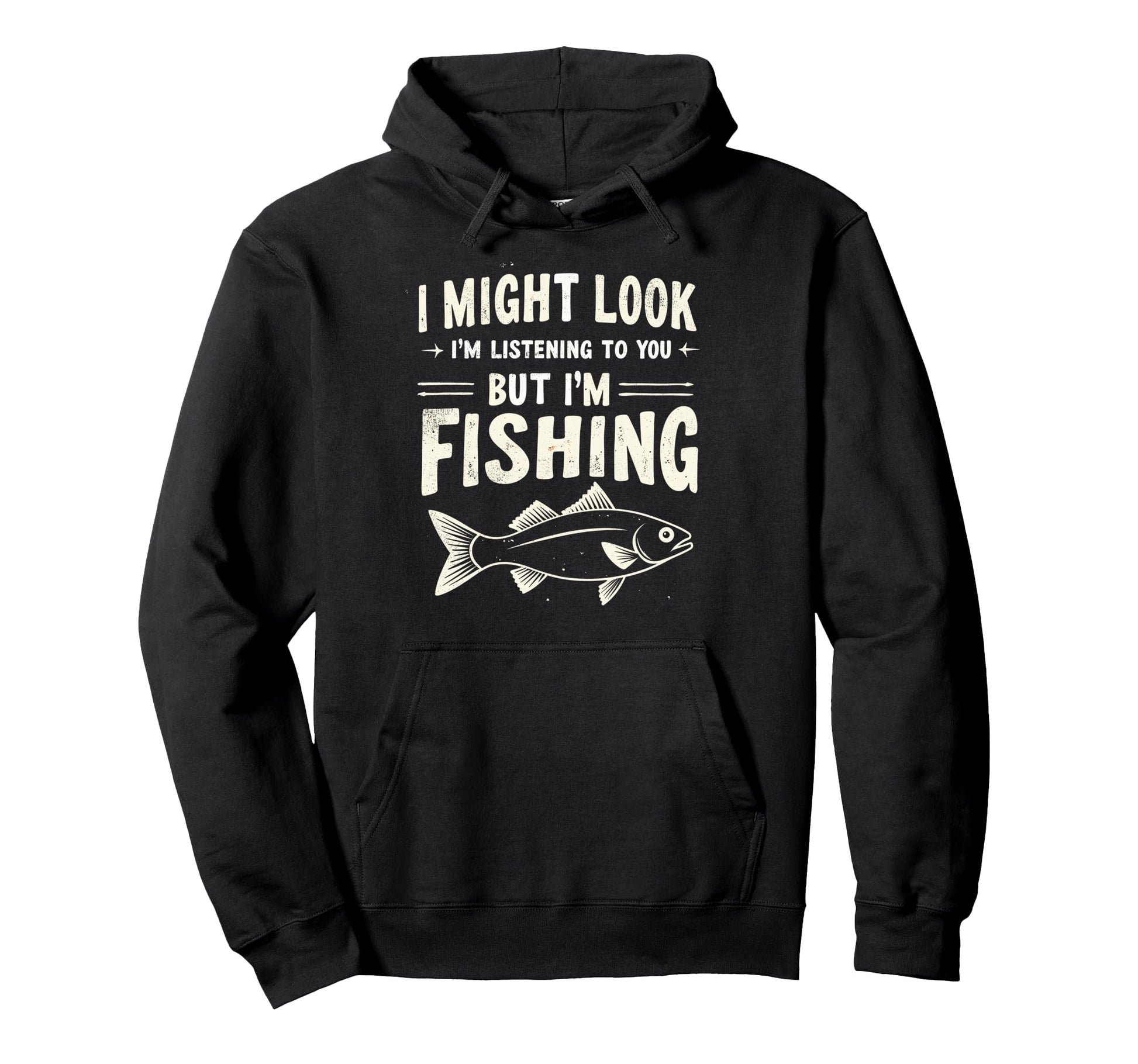 I Might Im Listening To You But Im Hoodie - Custom Art Print Men Women - T-Shirt, Sweatshirt, Hoodie