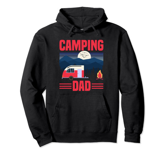 Camping Dad 5Th Wheel Camper Rv Hoodie - Casual Everyday Wear Men Women - T-Shirt, Sweatshirt, Hoodie