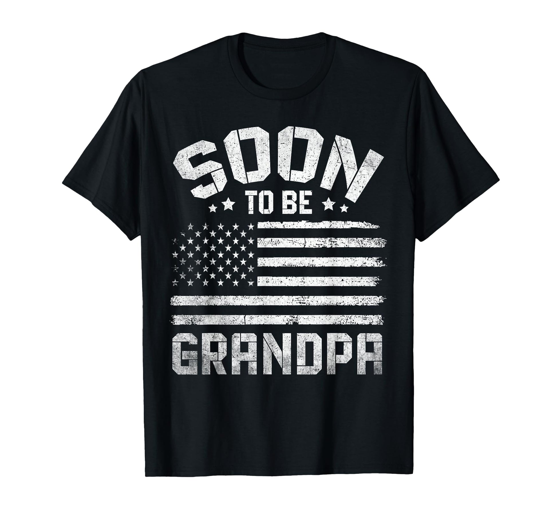 Soon To Be Grandpa American Flag 4Th T-Shirt - Aesthetic Graphic Men Women - T-Shirt, Sweatshirt, Hoodie