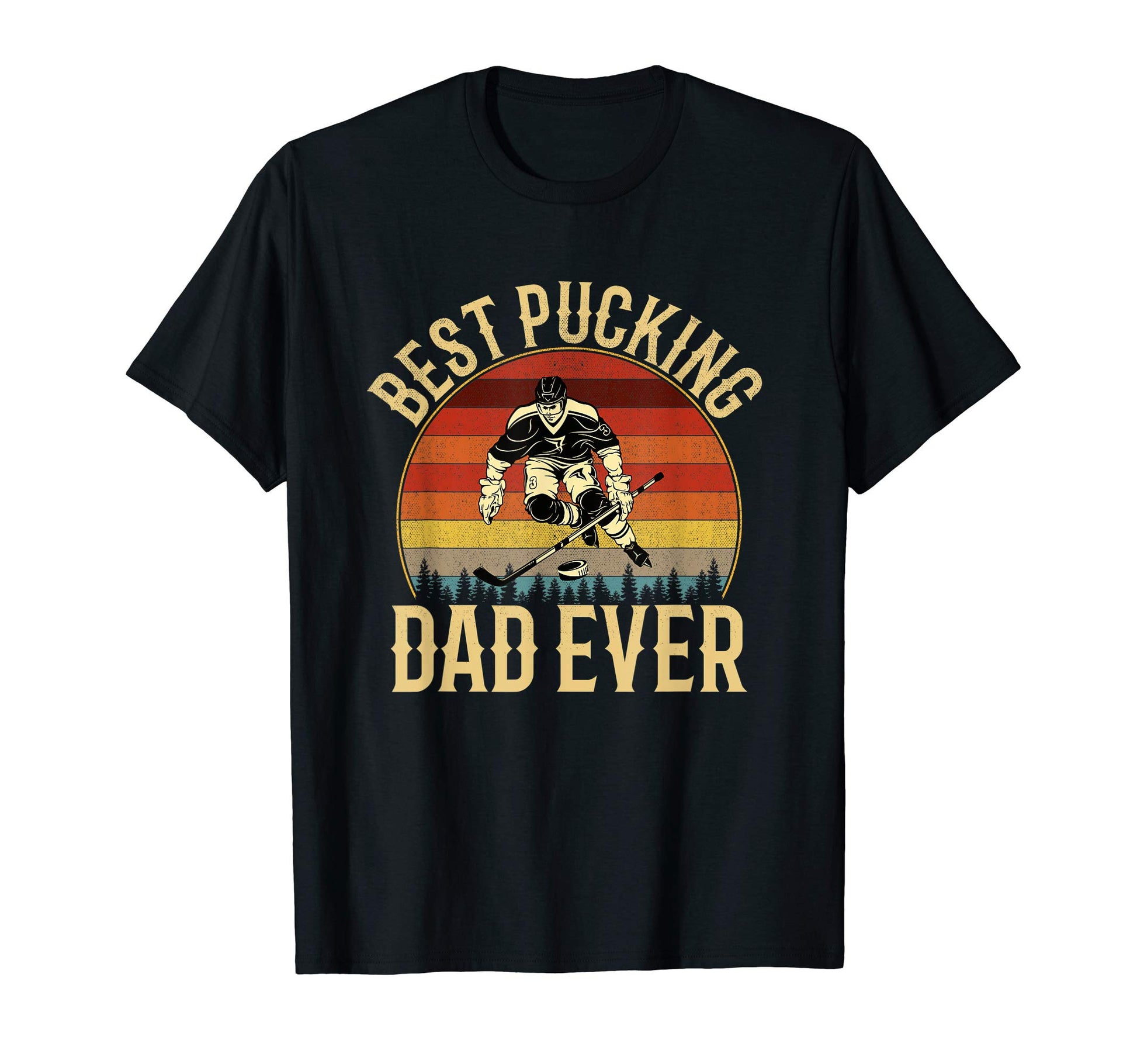 Best Pucking Dad Dad Hockey T-Shirt - Trendy Graphic for Adults - T-Shirt, Sweatshirt, Hoodie