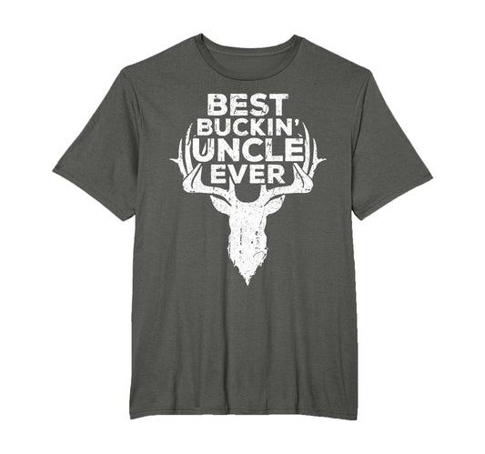 Best Buckin Uncle Ever Hunting T-Shirt - Minimalist Print Men Women - T-Shirt, Sweatshirt, Hoodie