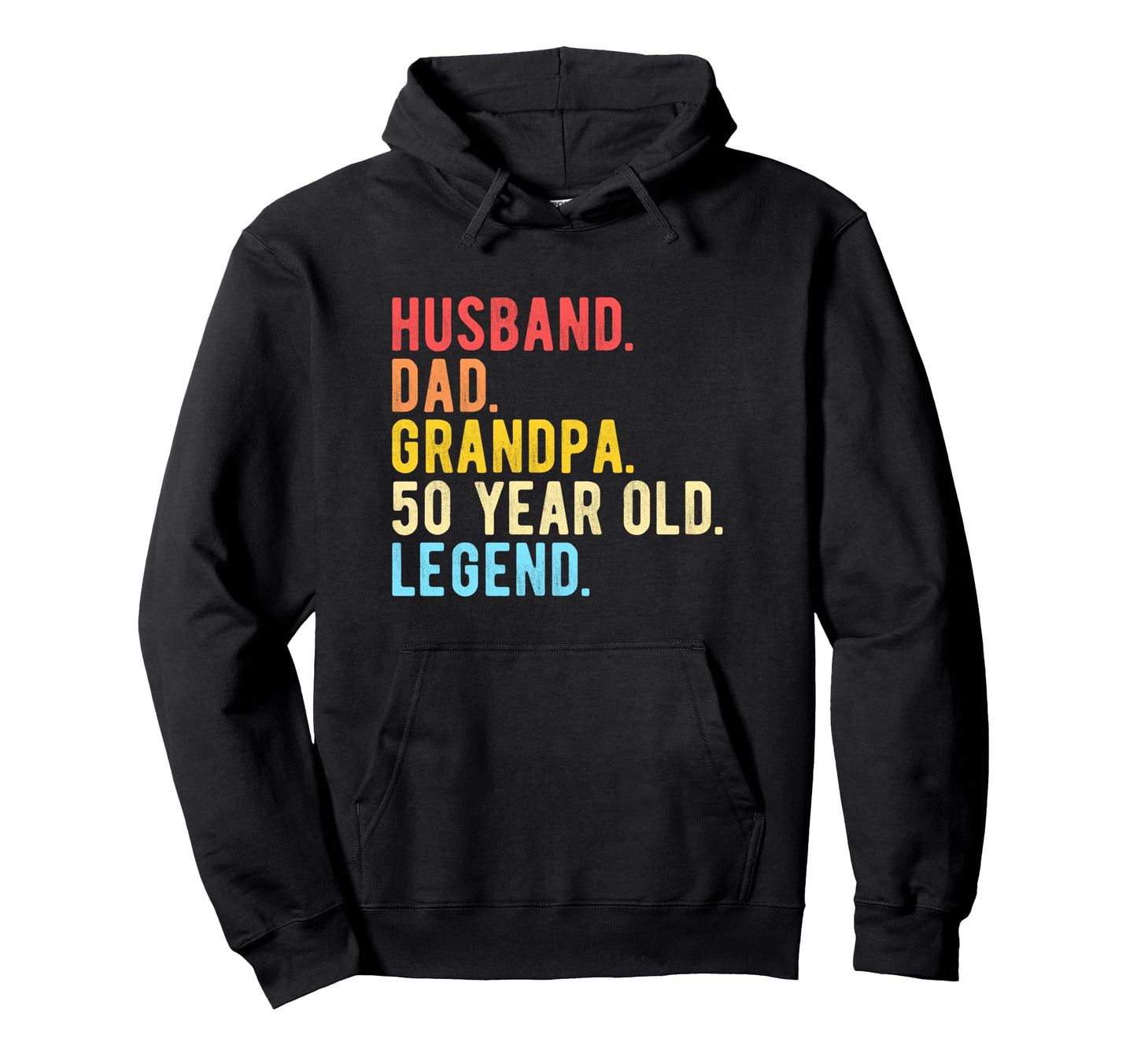 Husband Dad Grandpa 50 Year Old 50Th Hoodie - Unique Graphic for Adults - T-Shirt, Sweatshirt, Hoodie