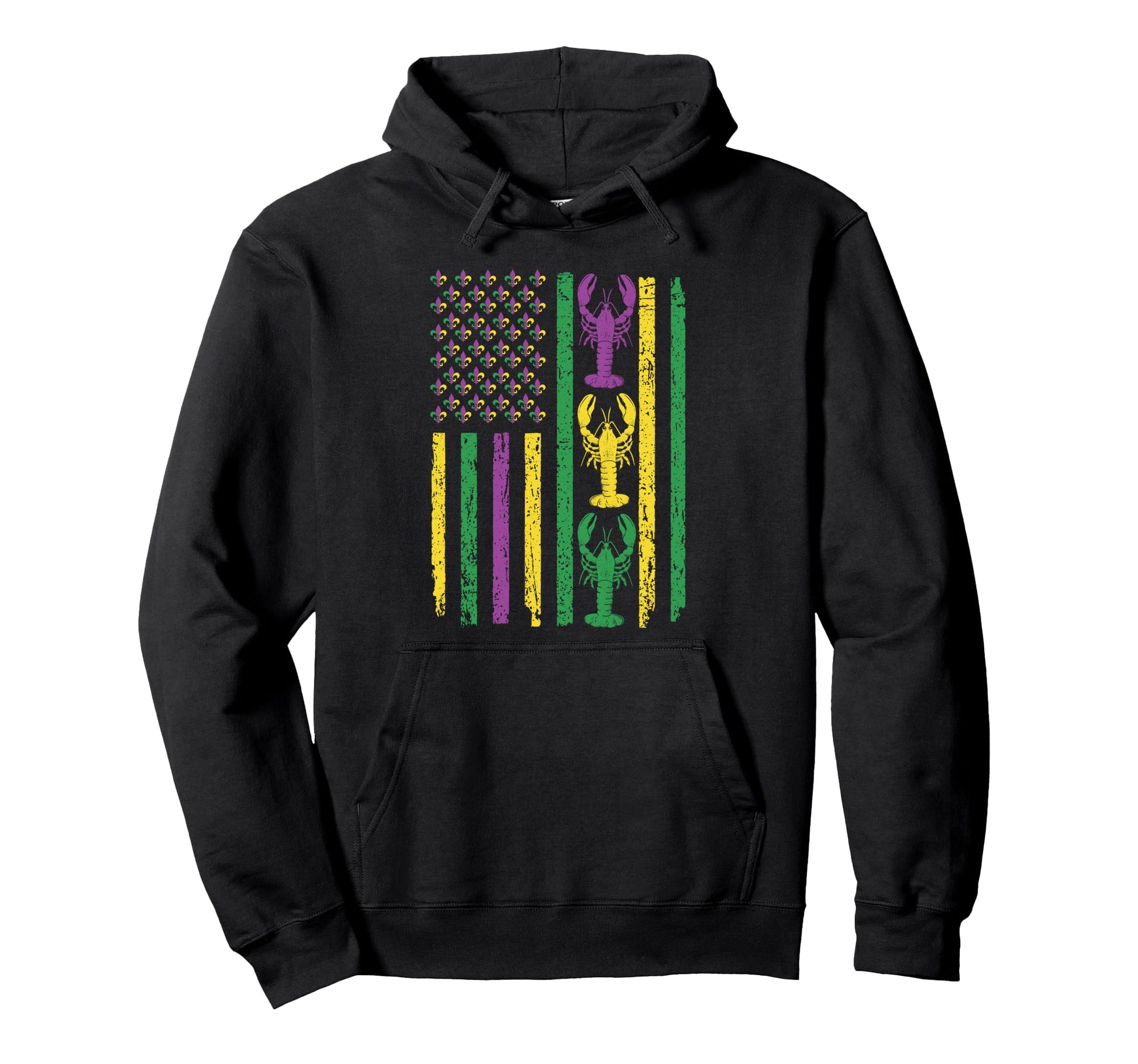 New Orleans Louisiana Bourbon Street Hoodie - Aesthetic Graphic for Adults - T-Shirt, Sweatshirt, Hoodie