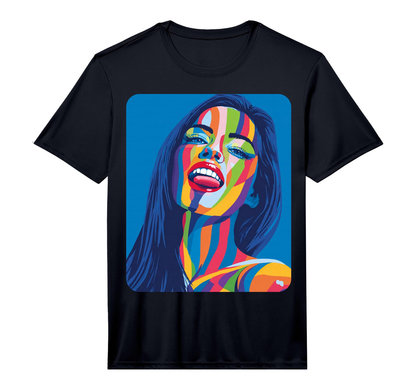 Pop Art Female Womens Abstract Designer T-Shirt - Novelty Apparel Unisex - T-Shirt, Sweatshirt, Hoodie