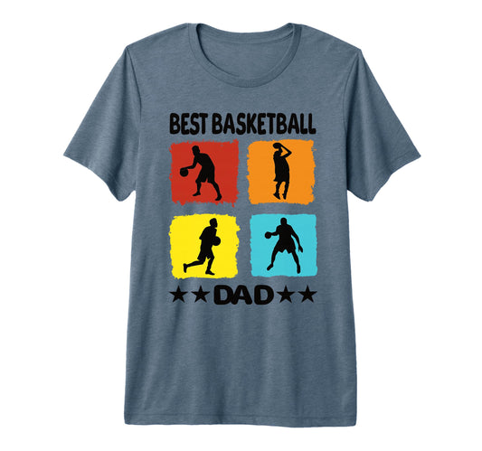 Best Basketball Dad Basketball Basketball T-Shirt - Graphic Print Unisex - T-Shirt, Sweatshirt, Hoodie