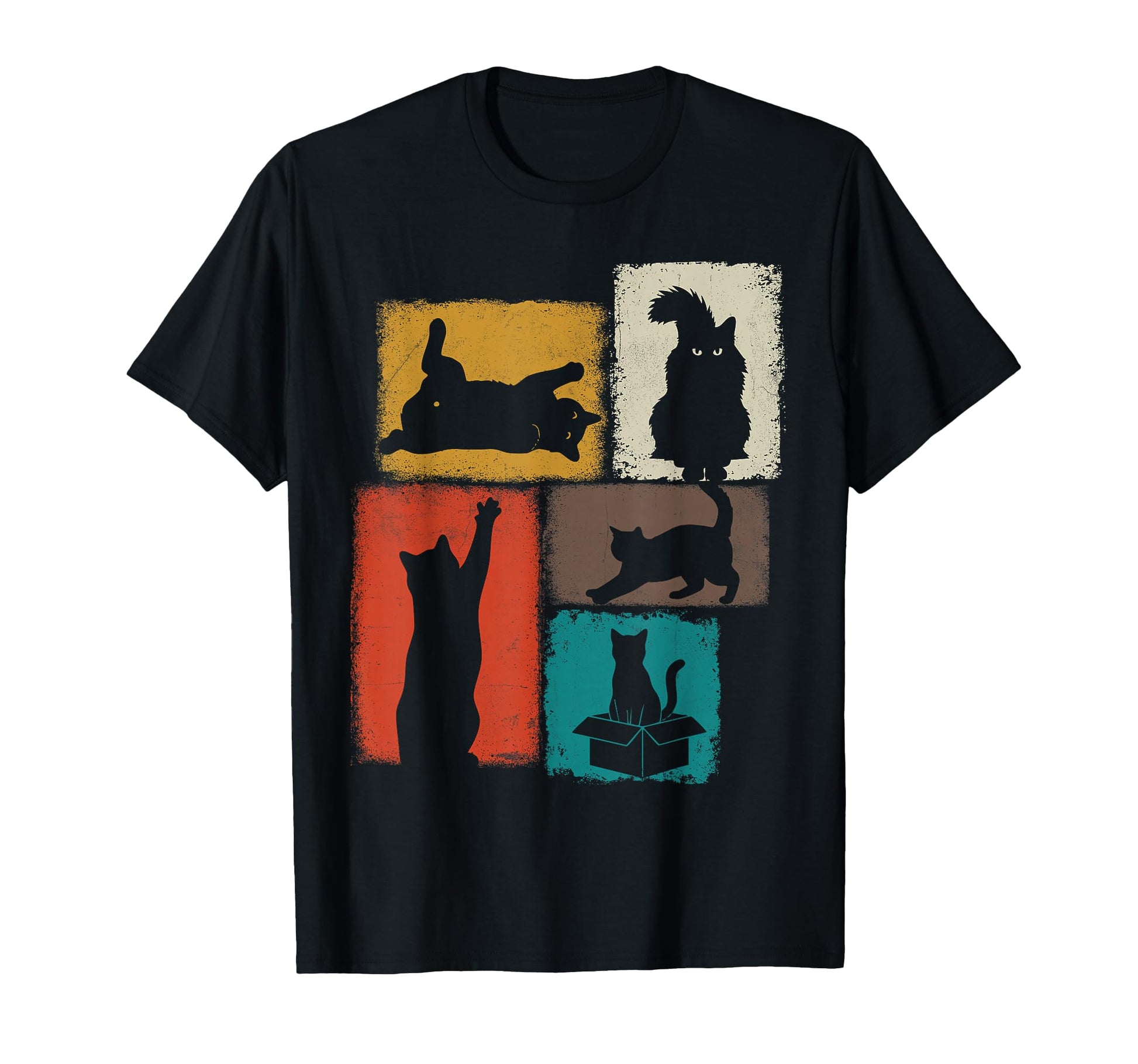 Cat Owner Collage Dad Mom Cats T-Shirt - Casual Everyday Wear Men Women - T-Shirt, Sweatshirt, Hoodie