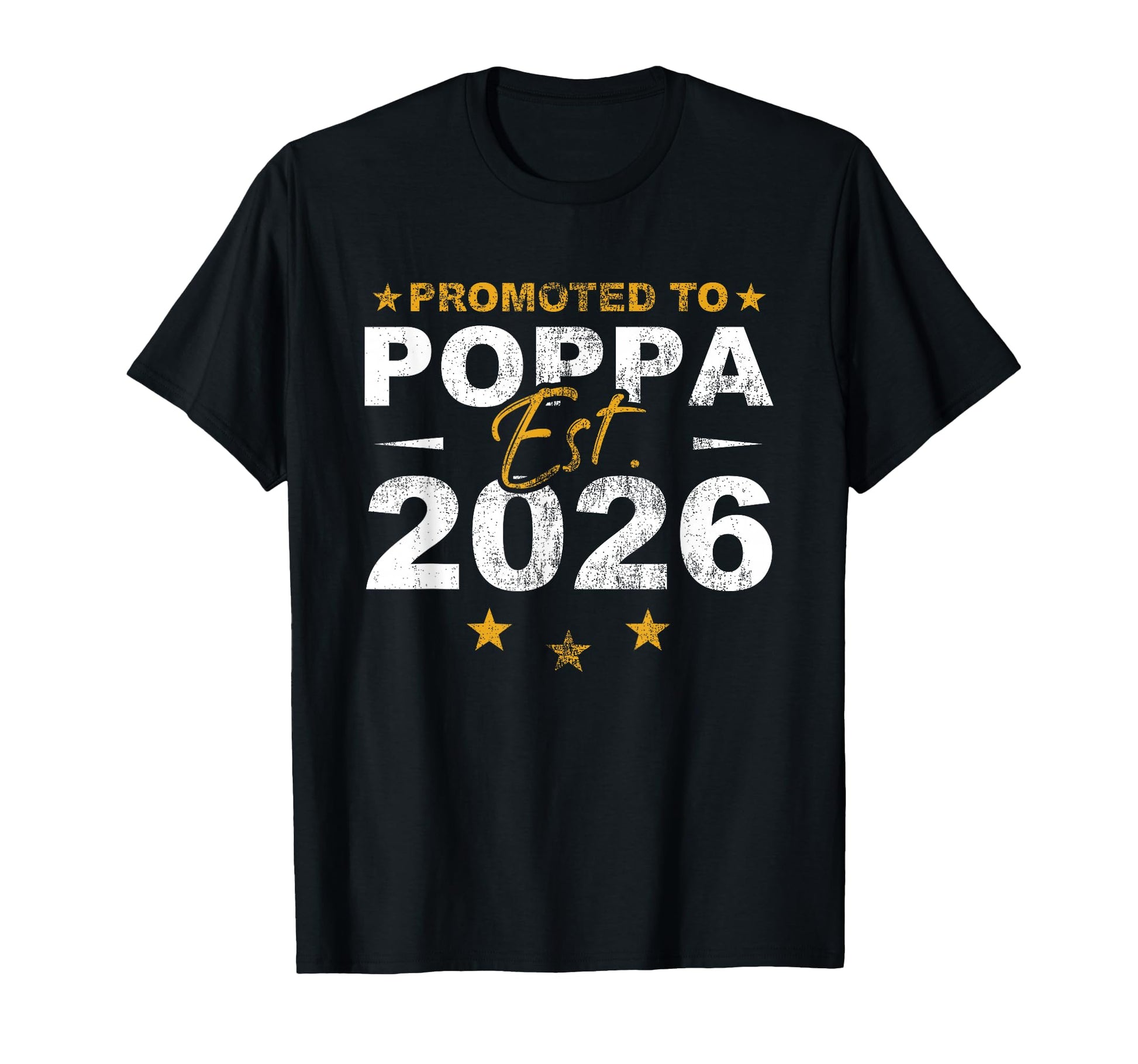 Promoted To Poppa 2026 Funny New Grandpa T-Shirt - Custom Art Print Unisex - T-Shirt, Sweatshirt, Hoodie