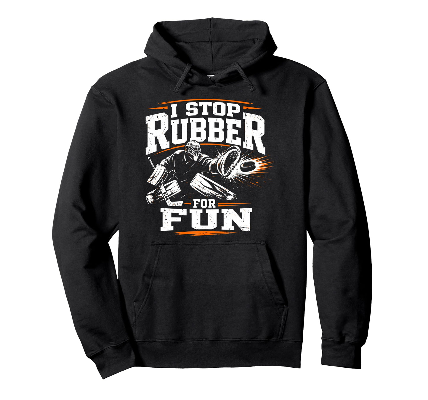 Ice Hockey Goalkeeper Fun Goalie Hoodie - Minimalist Print Men Women - T-Shirt, Sweatshirt, Hoodie