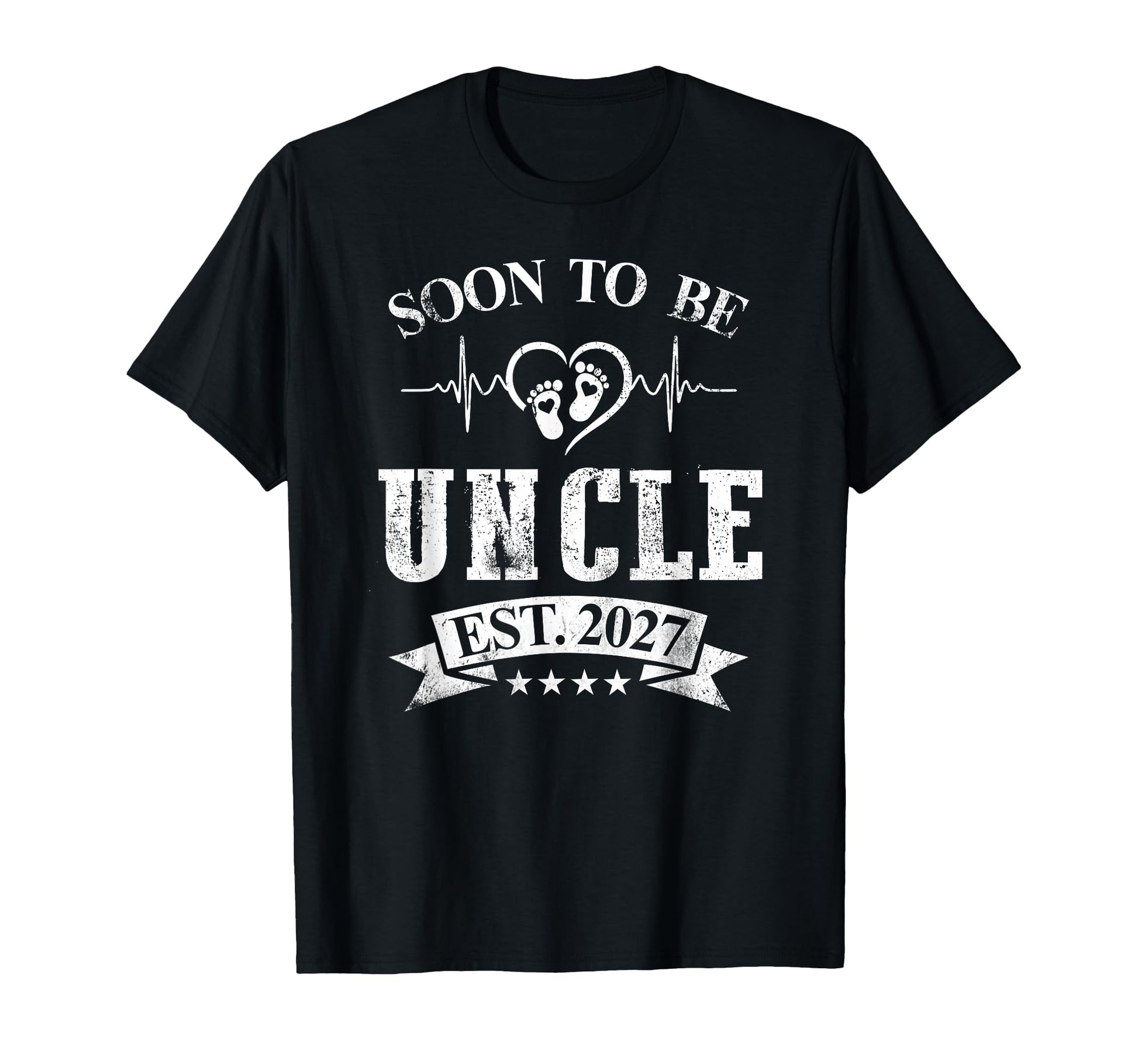 Mens Promoted To New Uncle 2027 T-Shirt - Fun Novelty Design for Adults - T-Shirt, Sweatshirt, Hoodie