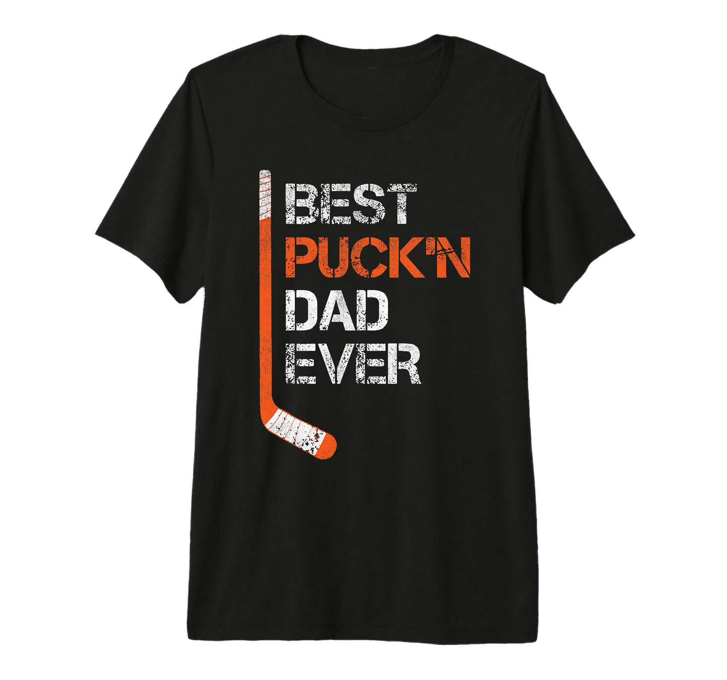 Funny Fathers Day Hockey Dad Best Puckn T-Shirt - Unique Graphic Men Women - T-Shirt, Sweatshirt, Hoodie