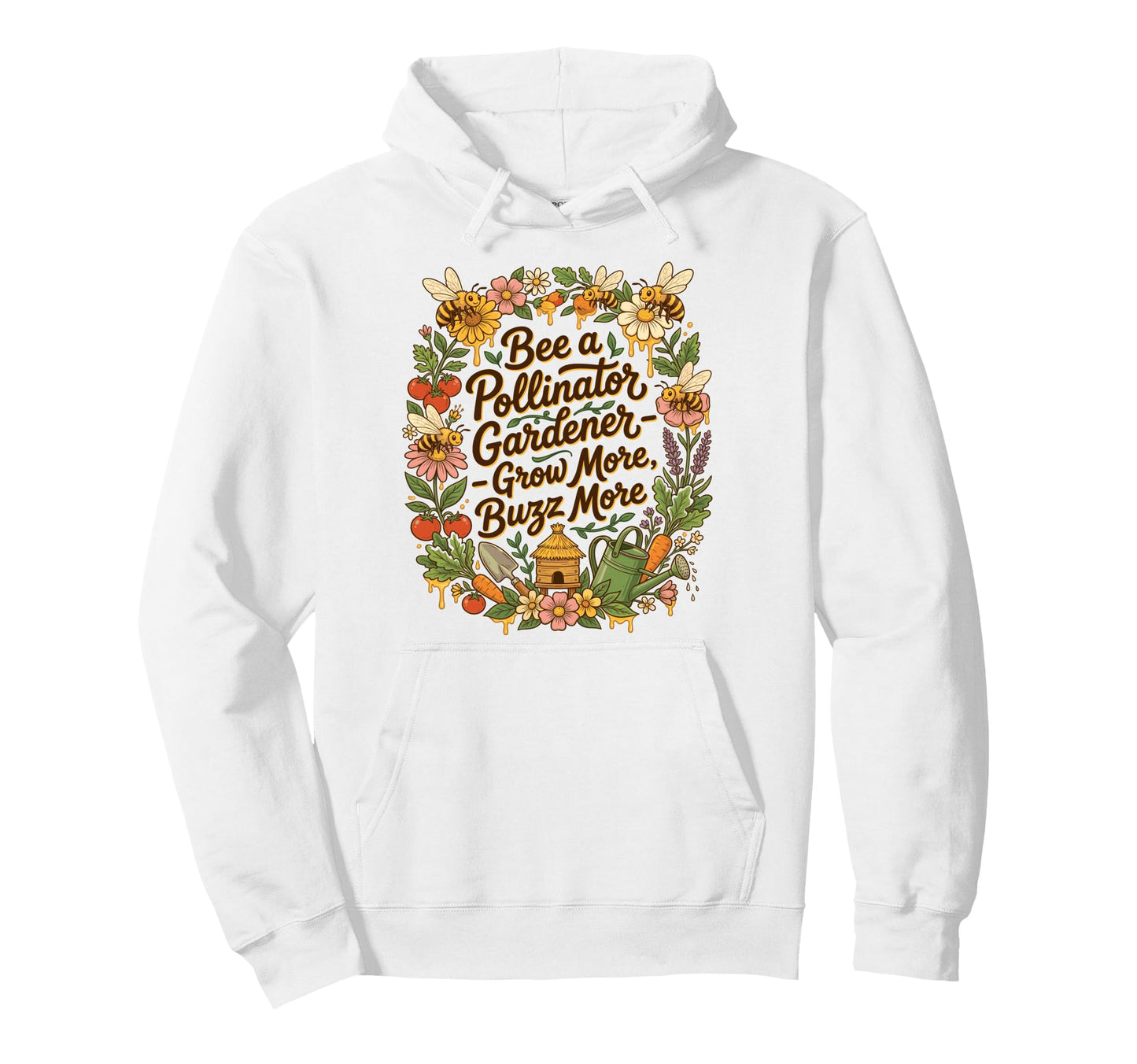 Beekeeper Dad Bee Lover Honeycomb Hoodie - Minimalist Print for Adults - T-Shirt, Sweatshirt, Hoodie