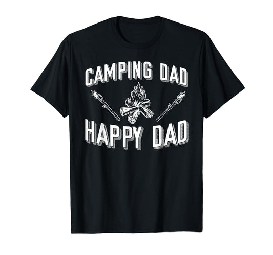 Camping Dad Happy Dad Motorhome Campervan T-Shirt - Streetwear Style Unisex - T-Shirt, Sweatshirt, Hoodie