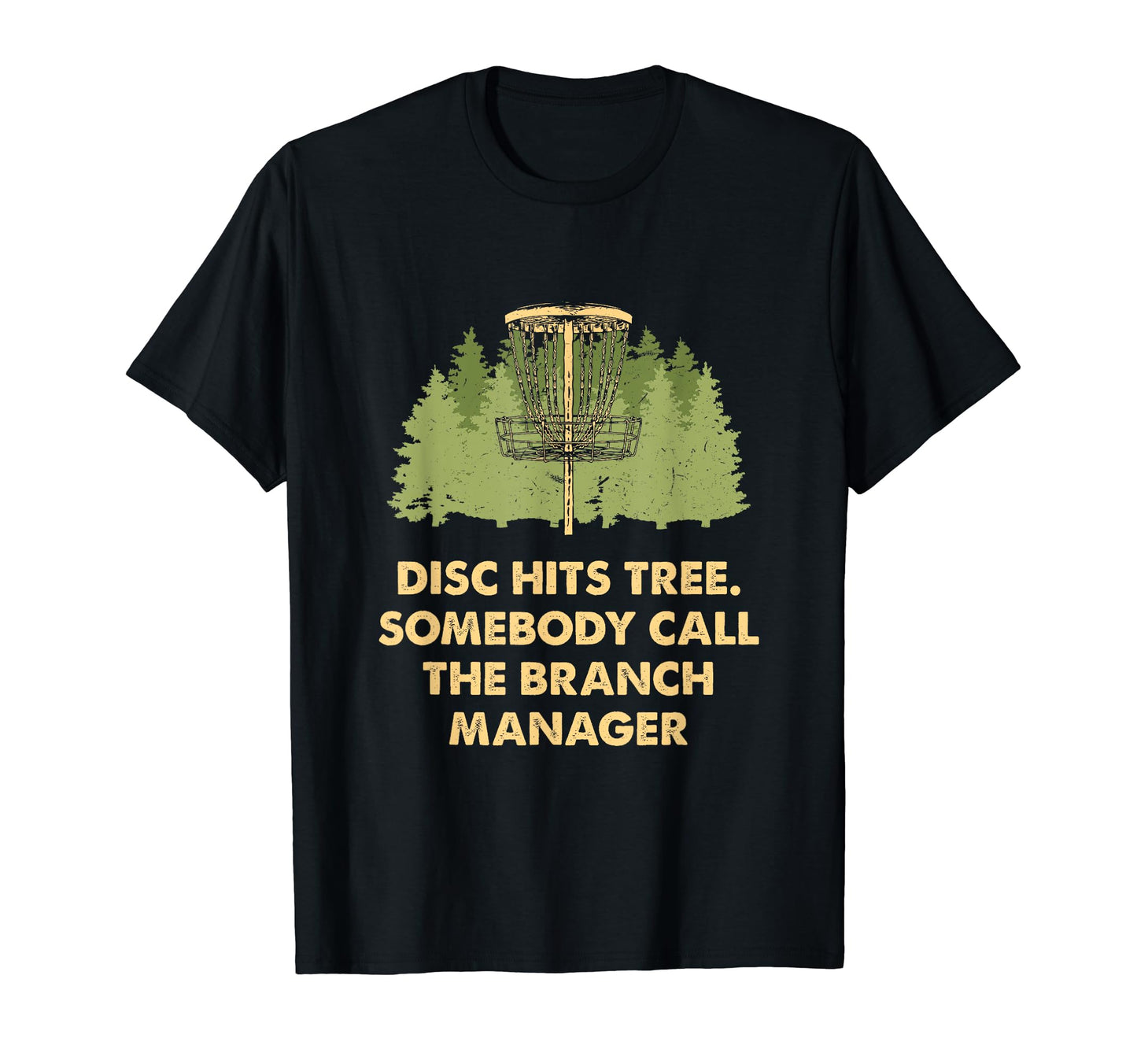 Somebody Call Branch Manager Disc T-Shirt - Minimalist Print for Adults - T-Shirt, Sweatshirt, Hoodie