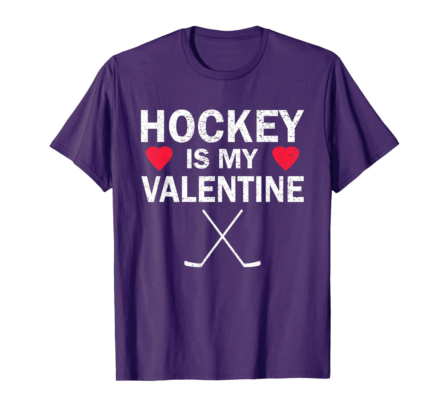 Hockey Is My Valentine Funny Fans T-Shirt - Novelty Apparel Unisex - T-Shirt, Sweatshirt, Hoodie