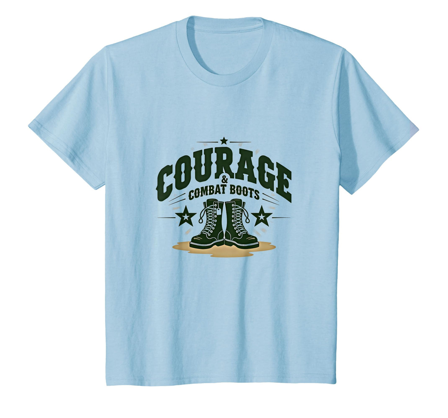 Army Dads American Dad Courage T-Shirt - Custom Art Print for Adults - T-Shirt, Sweatshirt, Hoodie