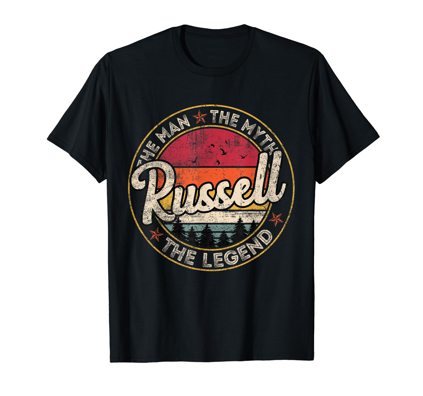Russell Myth Legend Personalized Name T-Shirt - Unique Graphic Men Women - T-Shirt, Sweatshirt, Hoodie