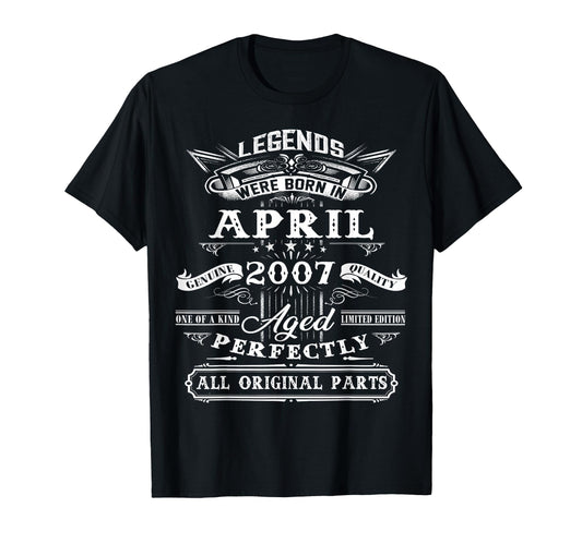 19Th Birthday Gift Legend Born T-Shirt - Casual Everyday Wear for Adults - T-Shirt, Sweatshirt, Hoodie
