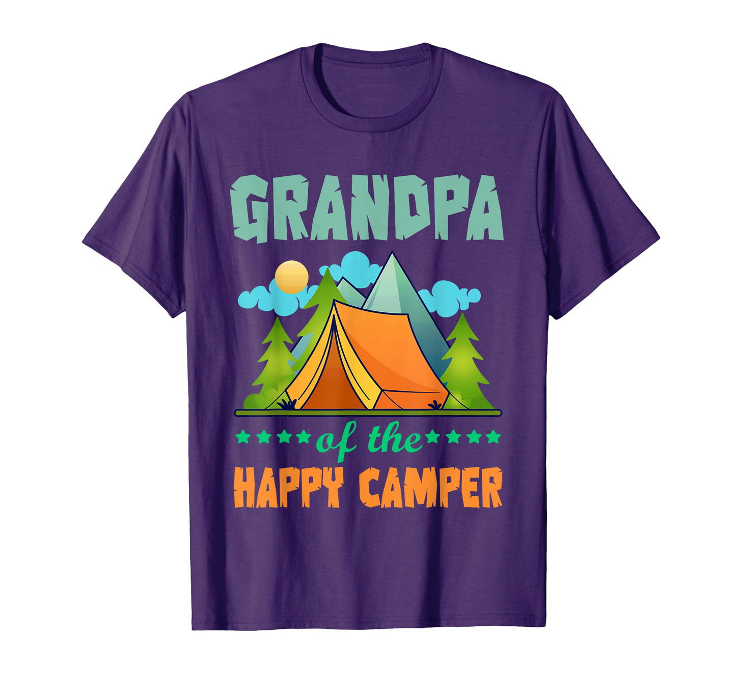 Grandpa Happy Camper 1St Birthday T-Shirt - Unique Graphic Men Women - T-Shirt, Sweatshirt, Hoodie