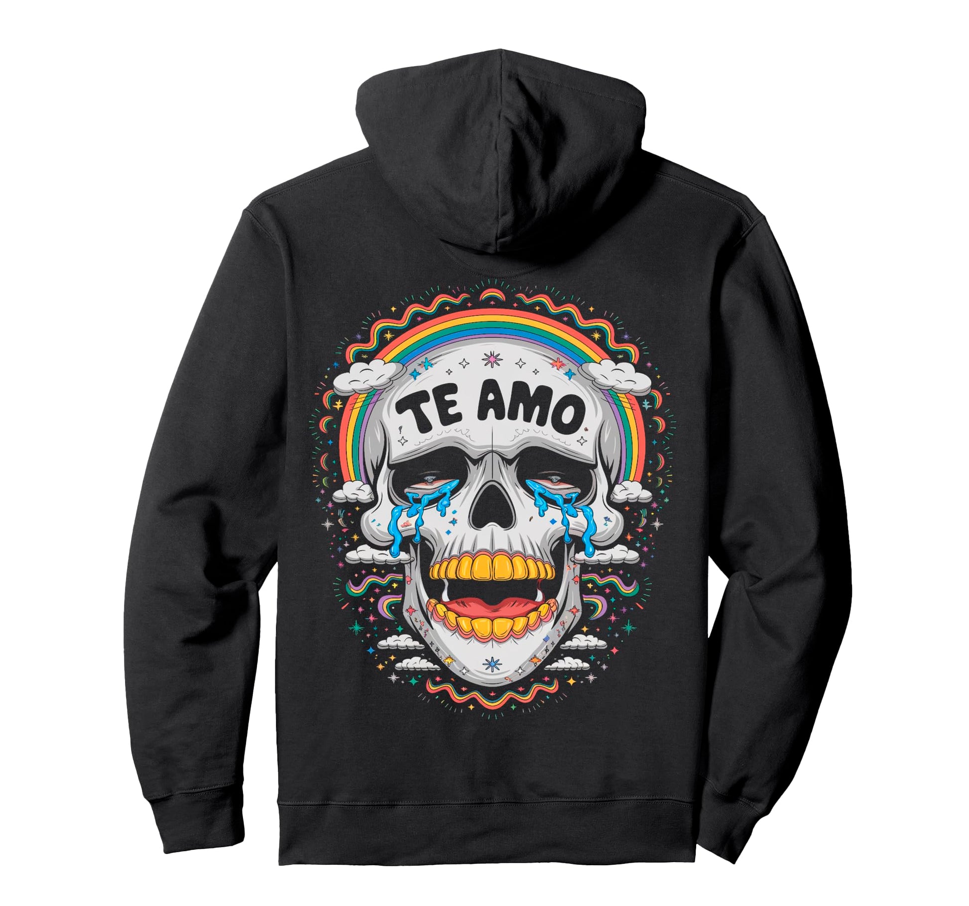 Spanish Mens Womens Tops Skeleton Meme Hoodie - Unique Graphic for Adults - T-Shirt, Sweatshirt, Hoodie