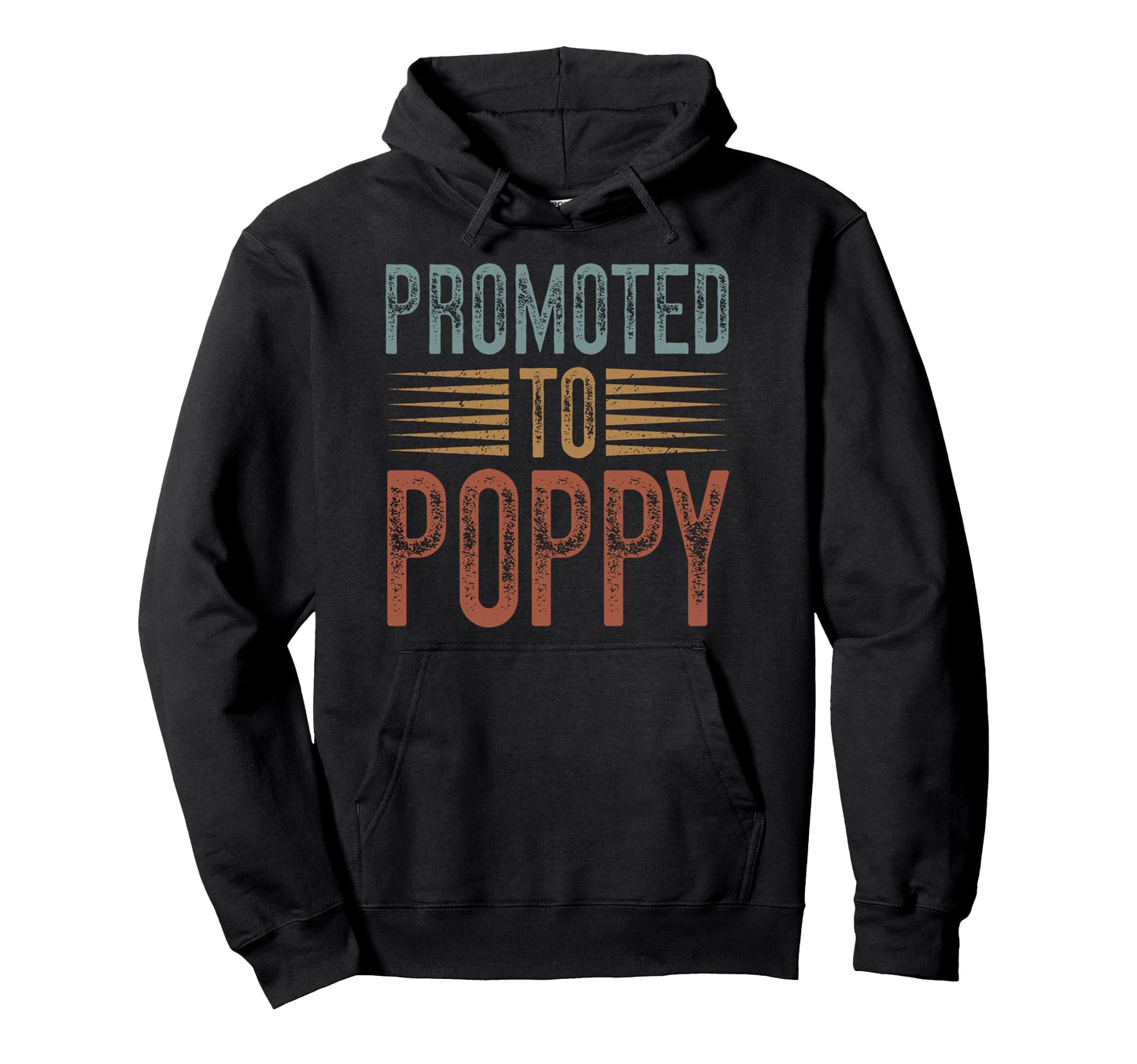 Promoted To Poppy Future Poppy Grandpa Hoodie - Minimalist Print Unisex - T-Shirt, Sweatshirt, Hoodie