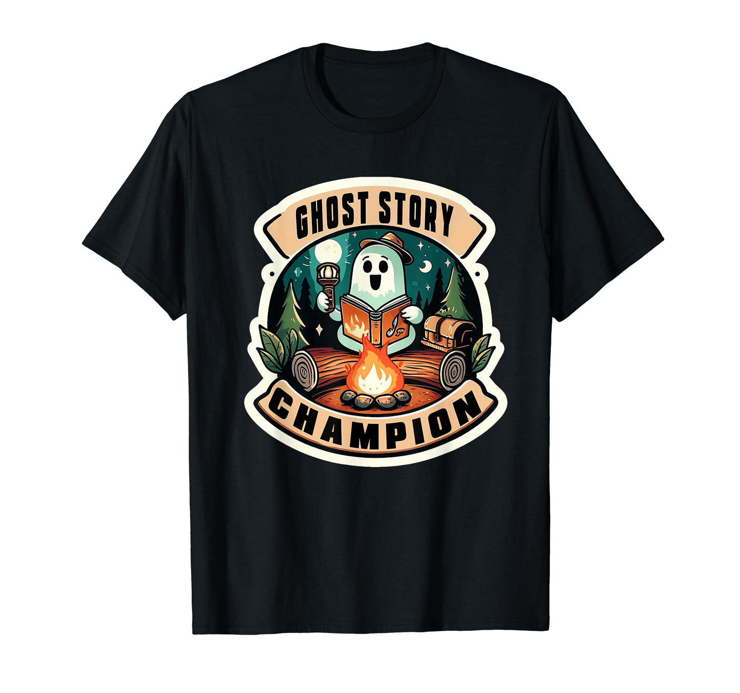 Ghost Story Champion Camping T-Shirt - Fun Novelty Design for Adults - T-Shirt, Sweatshirt, Hoodie