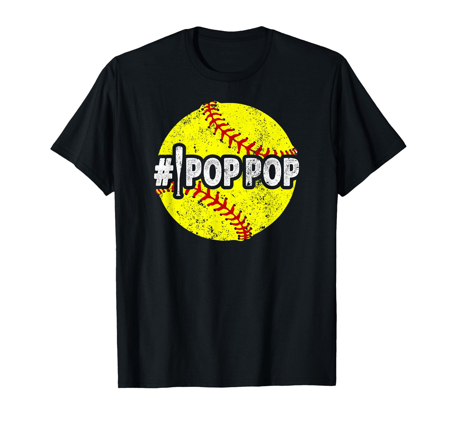 Pop Pop Softball Pop Pop Softball Player T-Shirt - Custom Art Print Unisex - T-Shirt, Sweatshirt, Hoodie