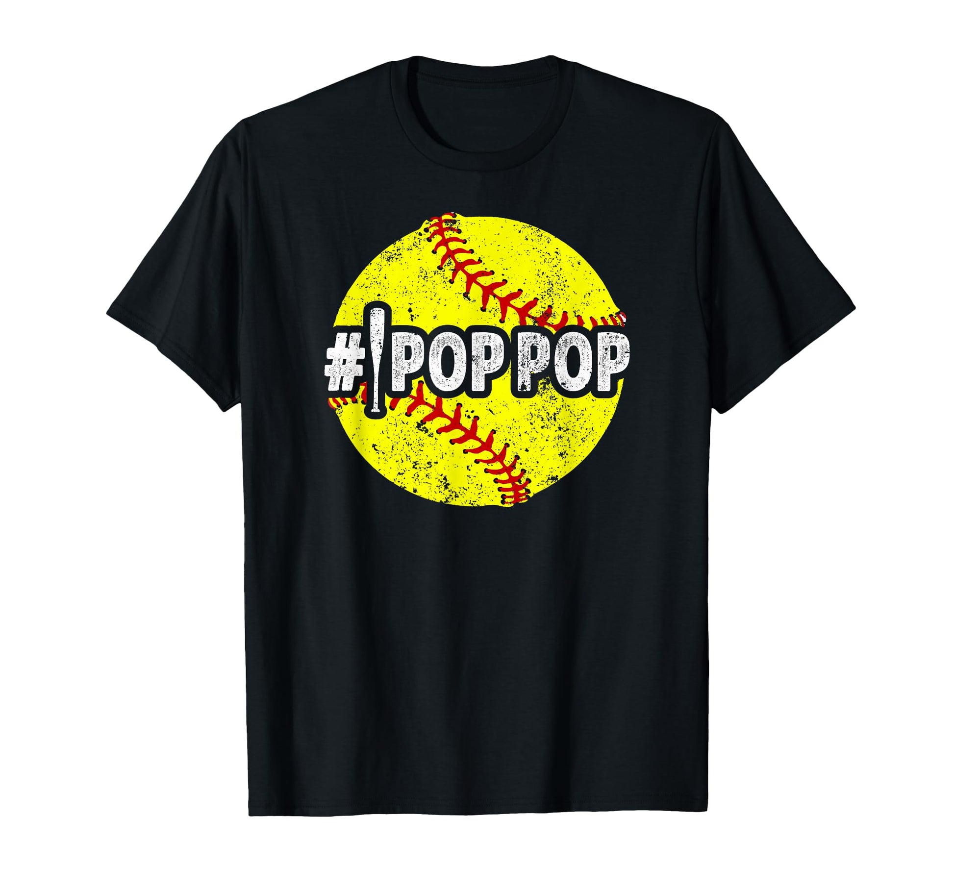 Pop Pop Softball Pop Pop Softball Player T-Shirt - Custom Art Print Unisex - T-Shirt, Sweatshirt, Hoodie
