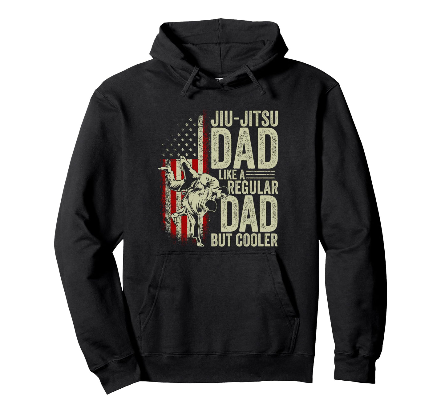 Jiu Jitsu Dad Like Regular Dad But Hoodie - Aesthetic Graphic Men Women - T-Shirt, Sweatshirt, Hoodie