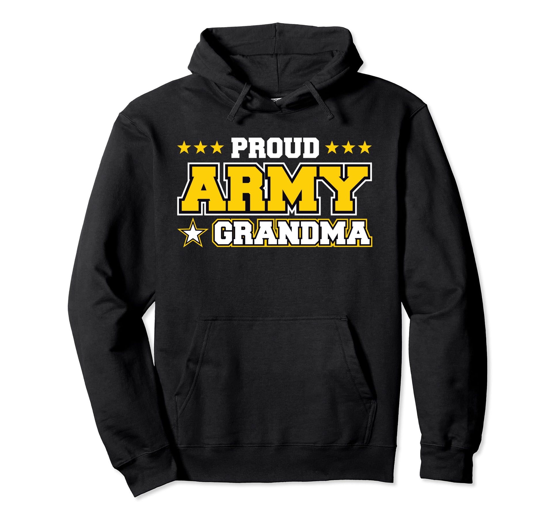 Proud Army Grandma Us Military Hoodie - Minimalist Print for Adults - T-Shirt, Sweatshirt, Hoodie
