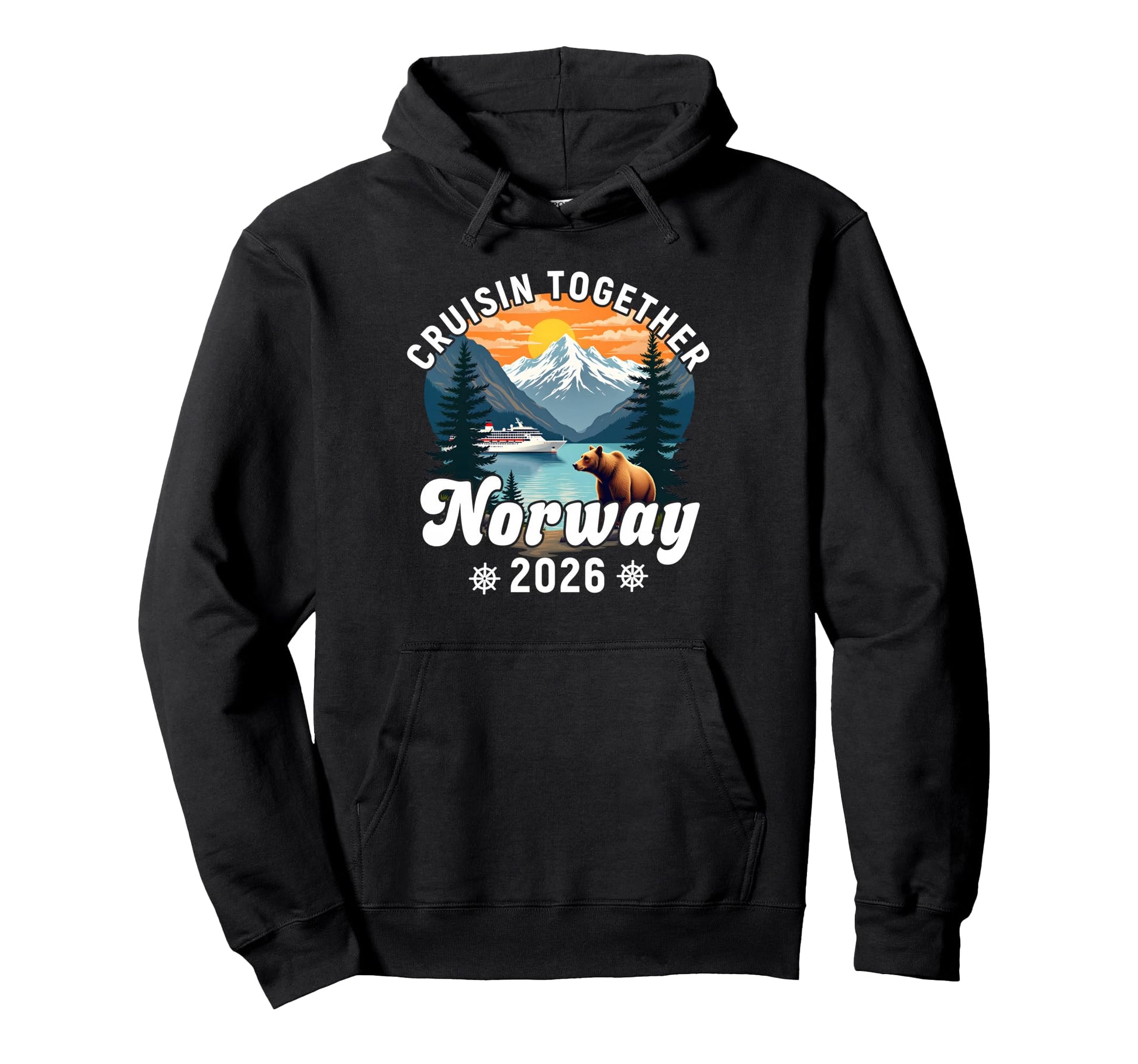 Cruisin Together Norway 2026 Friend Hoodie - Aesthetic Graphic for Adults - T-Shirt, Sweatshirt, Hoodie