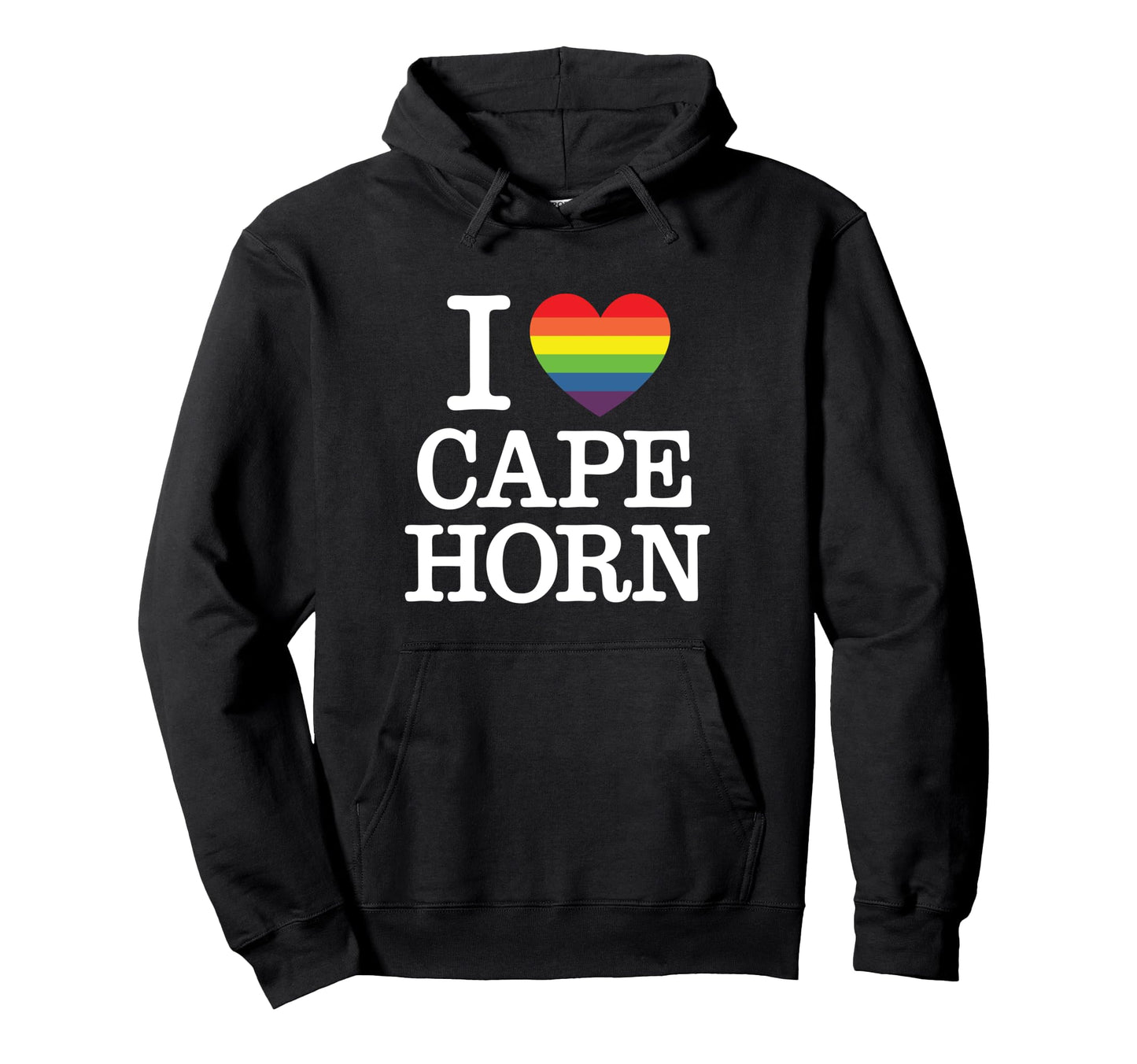 I Heart Cape Horn Funny Lgbtq Pride Hoodie - Novelty Apparel for Adults - T-Shirt, Sweatshirt, Hoodie