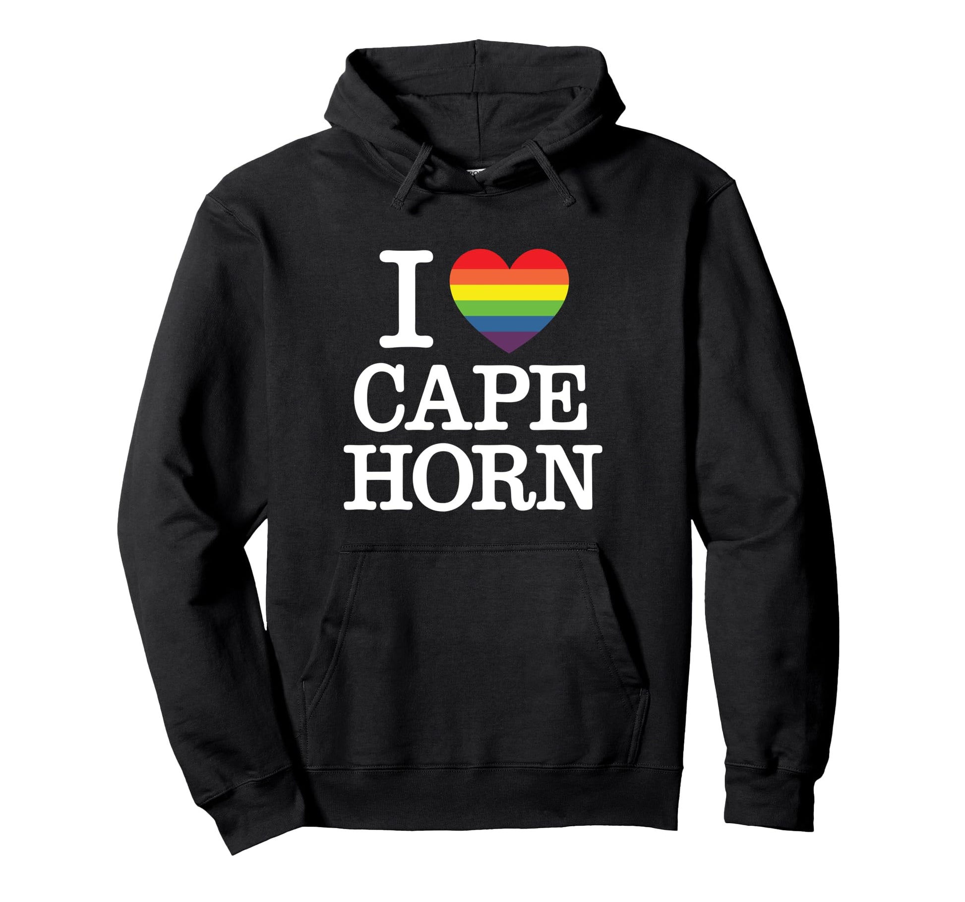 I Heart Cape Horn Funny Lgbtq Pride Hoodie - Novelty Apparel for Adults - T-Shirt, Sweatshirt, Hoodie